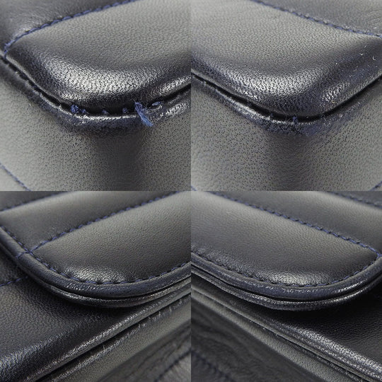 CHANEL Shoulder Bag A05292 lambskin Navy COCO Mark