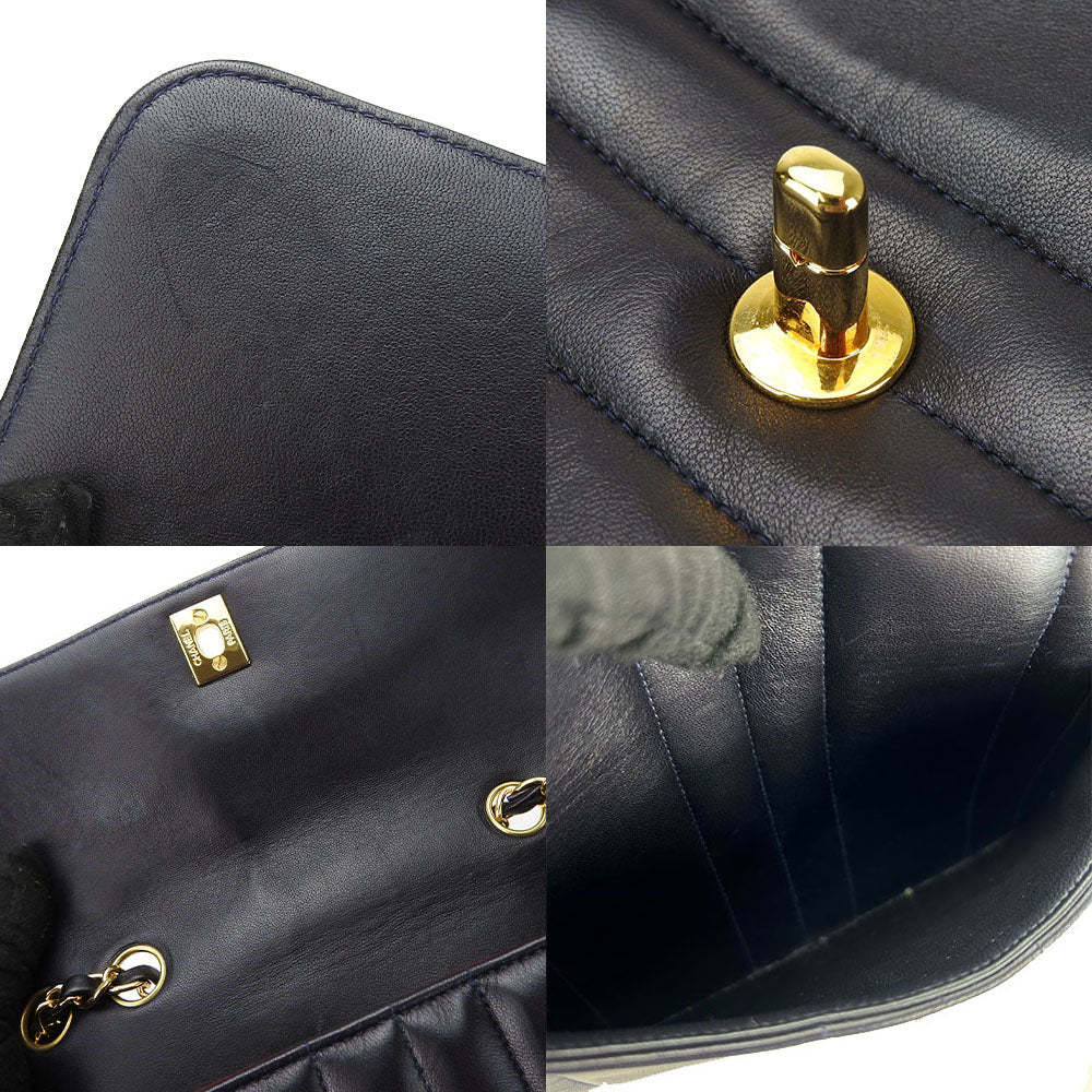 CHANEL Shoulder Bag A05292 lambskin Navy COCO Mark