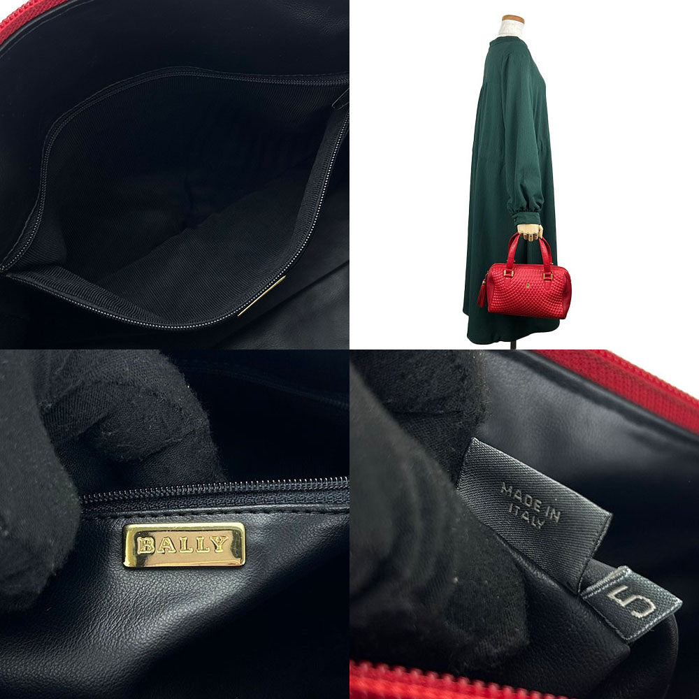 BALLY Handbag leather Red