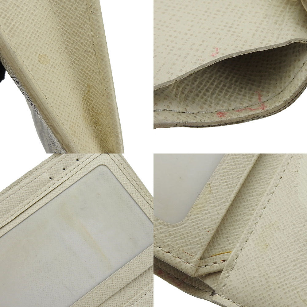 LOUIS VUITTON Tri-fold wallet N63068 Damier Azur white Portefeuille Alexandra