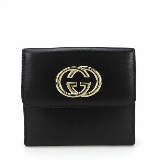 GUCCI Bifold Wallet 162759 leather black