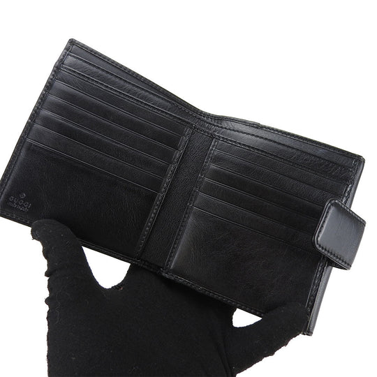 GUCCI Bifold Wallet 162759 leather black
