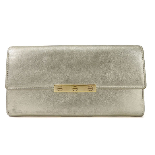 CARTIER Long Wallet Purse L3000823 leather Champagne Gold Love collection