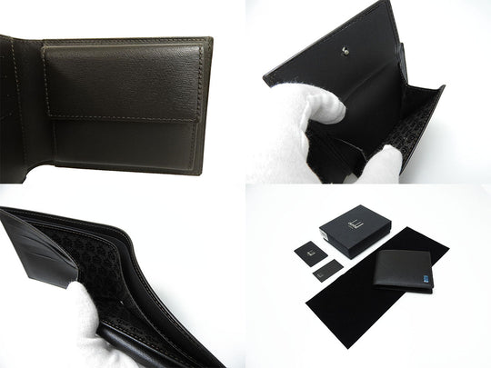 Dunhill Bifold Wallet leather Dark brown