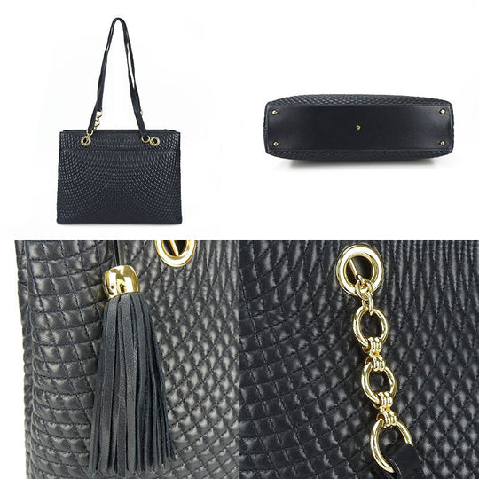 BALLY Tote Bag leather Navy