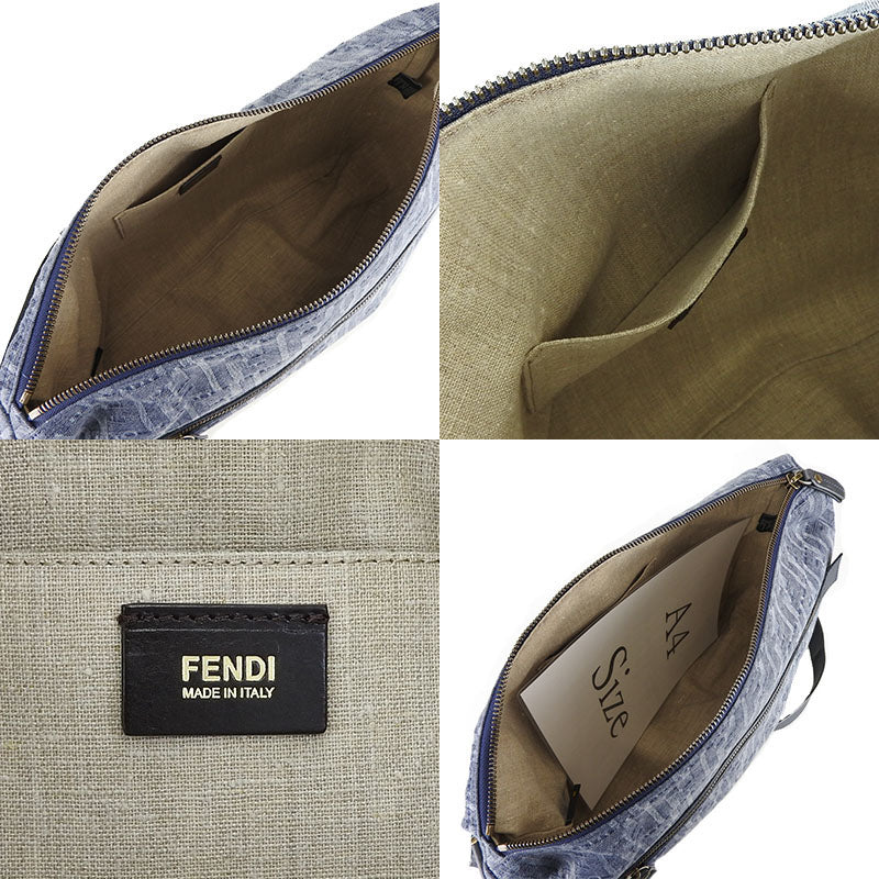 FENDI Shoulder Bag 7VA226 denim blue