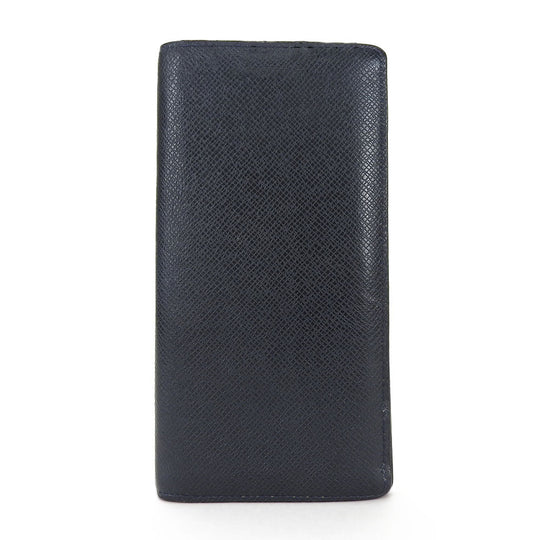 LOUIS VUITTON Long Wallet Purse Taiga Dark navy Portefeuille Blaza