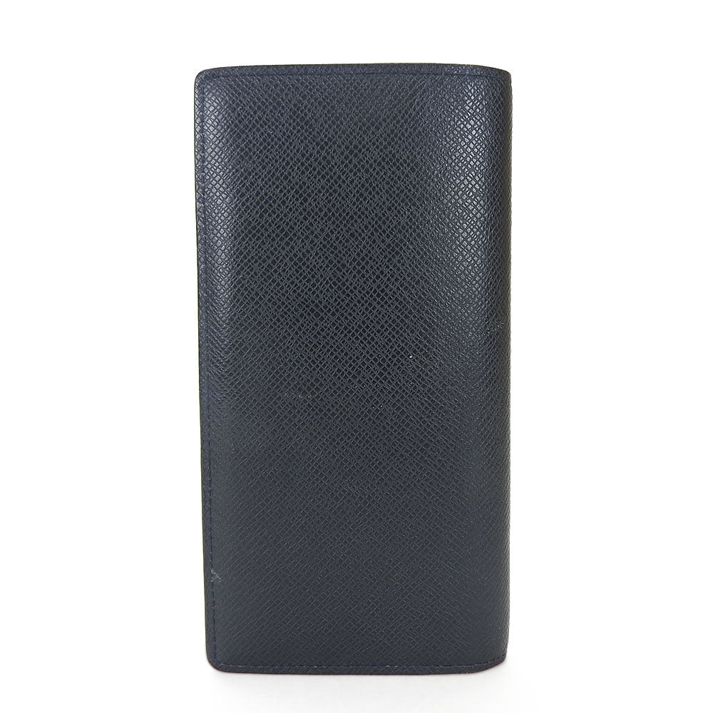 LOUIS VUITTON Long Wallet Purse Taiga Dark navy Portefeuille Blaza