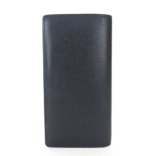LOUIS VUITTON Long Wallet Purse Taiga Dark navy Portefeuille Blaza