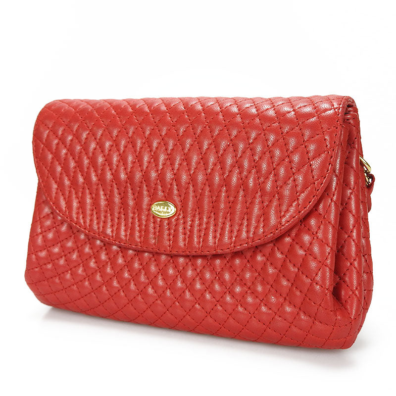BALLY Shoulder Bag leather Red