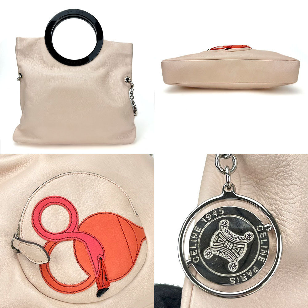 CELINE Handbag leather beige Cruise line