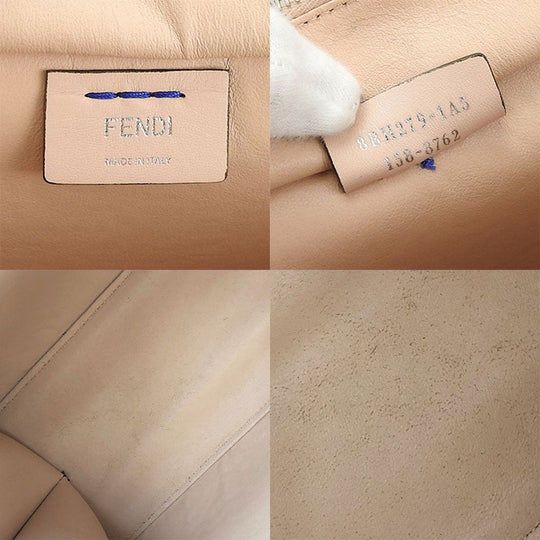FENDI Handbag 8BH279 leather Blue type Trois Jules