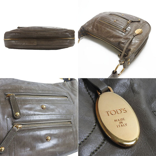 TOD’S Shoulder Bag leather Brown