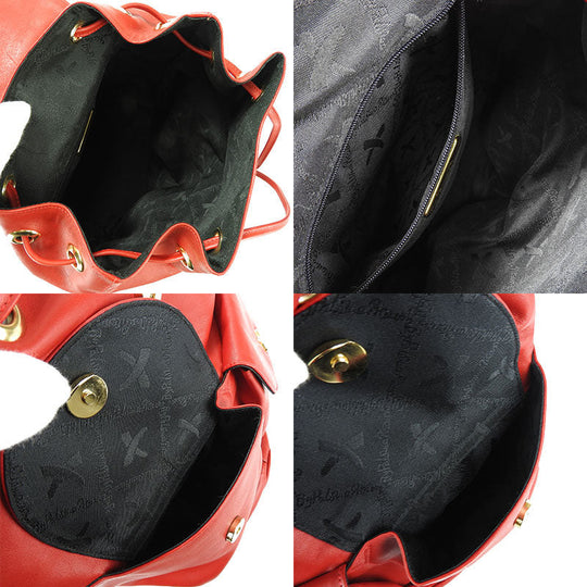 Paloma Picasso Backpack leather Red