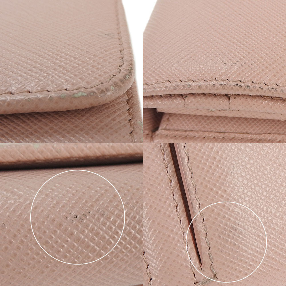 PRADA Long Wallet Purse 1MH132 Safiano leather Light pink
