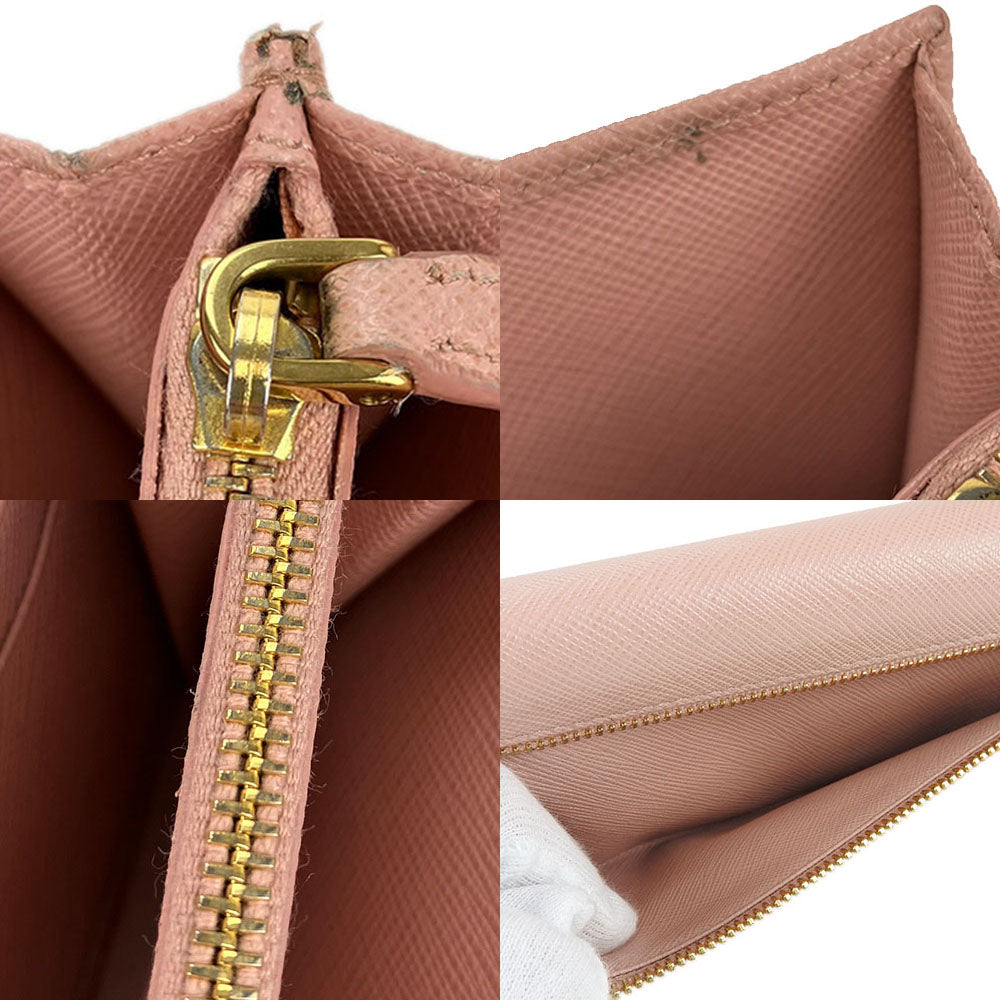PRADA Long Wallet Purse 1MH132 Safiano leather Light pink