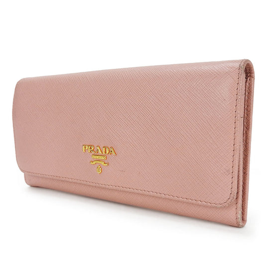 PRADA Long Wallet Purse 1MH132 Safiano leather Light pink