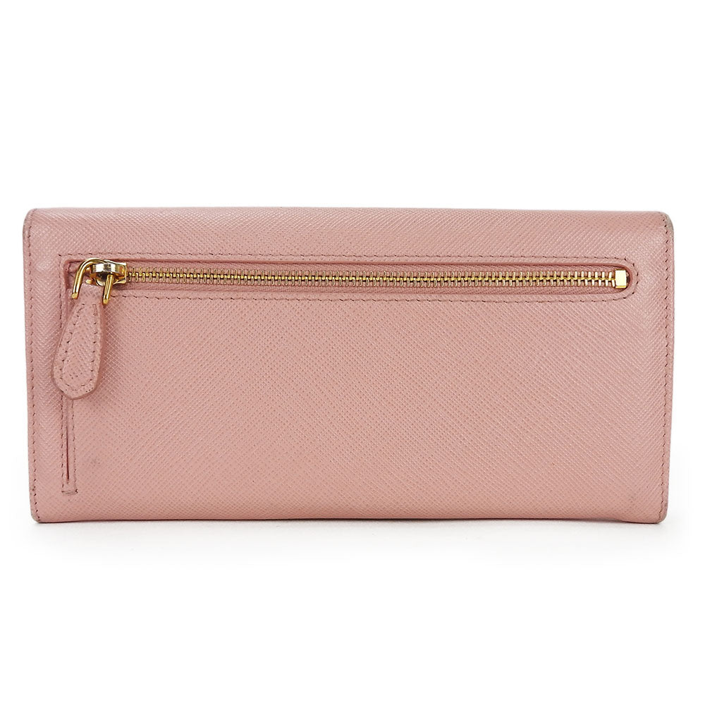 PRADA Long Wallet Purse 1MH132 Safiano leather Light pink