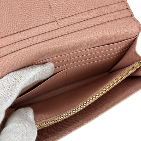 PRADA Long Wallet Purse 1MH132 Safiano leather Light pink