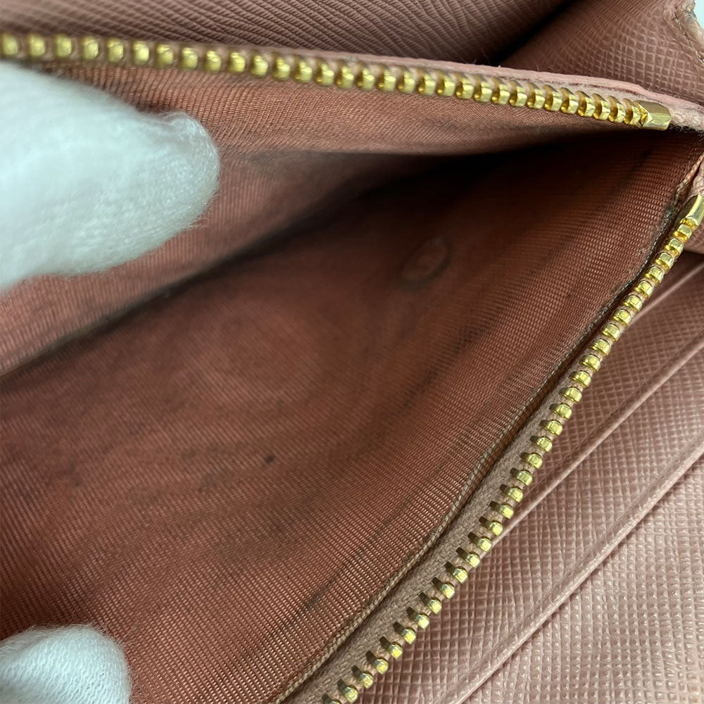 PRADA Long Wallet Purse 1MH132 Safiano leather Light pink