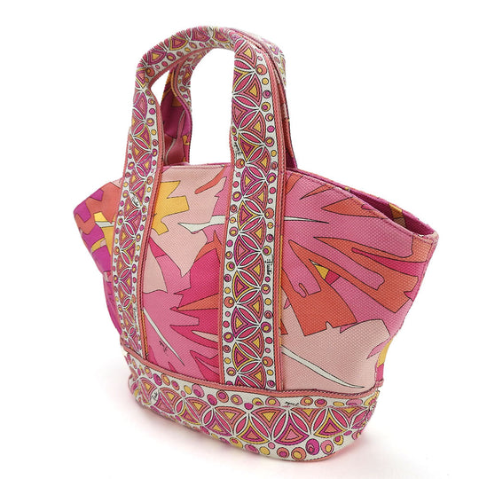 Emilio Pucci Tote Bag canvas pink