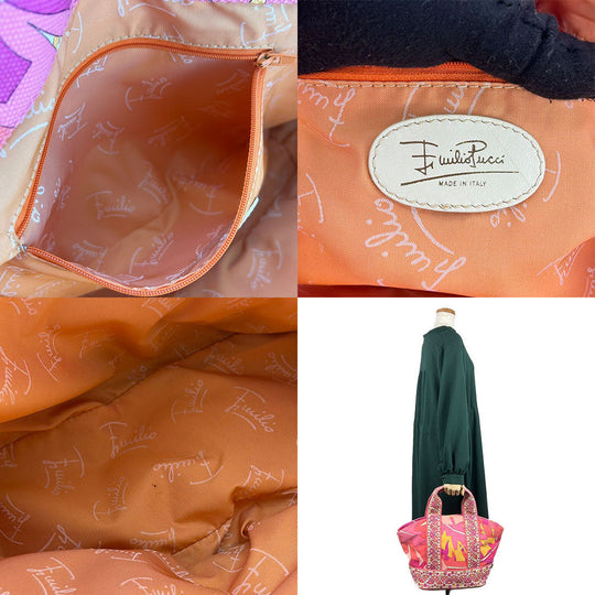 Emilio Pucci Tote Bag canvas pink