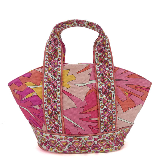 Emilio Pucci Tote Bag canvas pink
