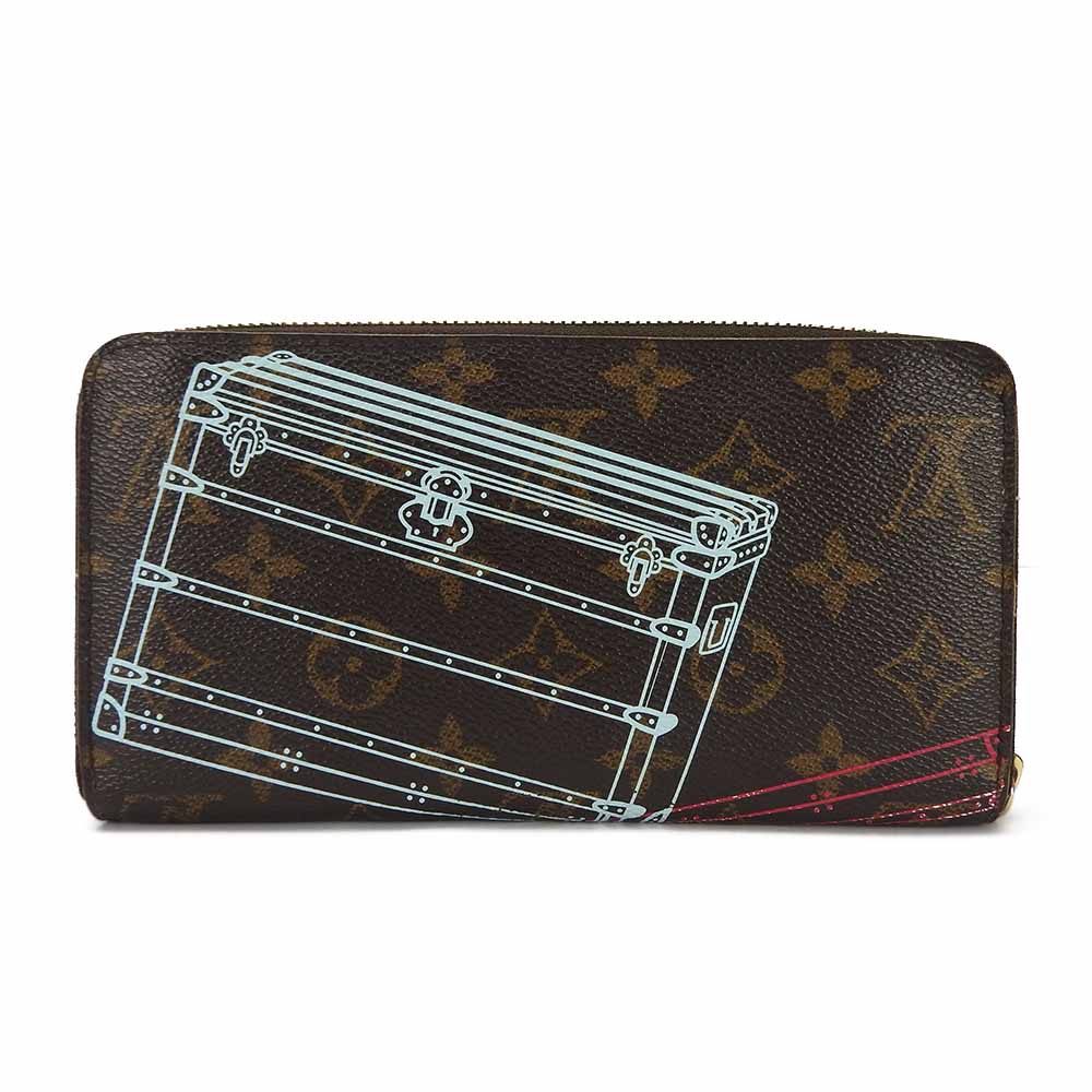LOUIS VUITTON Long Wallet Purse M58507 Monogram Brown 2014 Zippy wallet