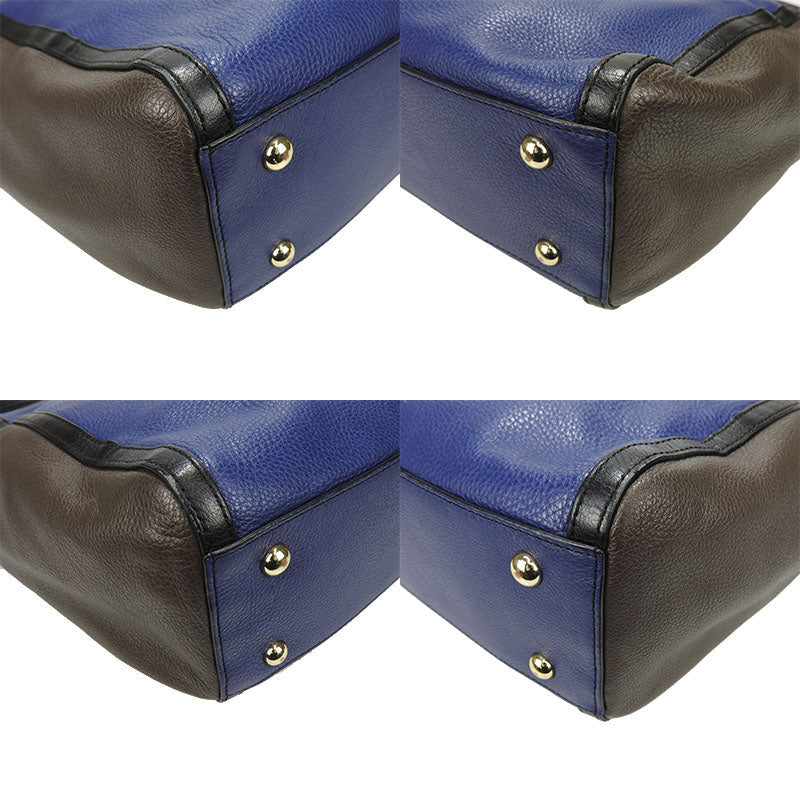 Furla Shoulder Bag leather Navy
