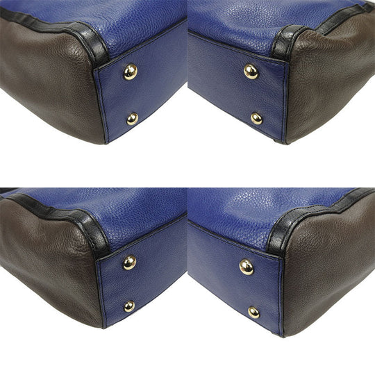 Furla Shoulder Bag leather Navy
