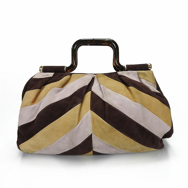 BALLY Handbag Suede Brown type