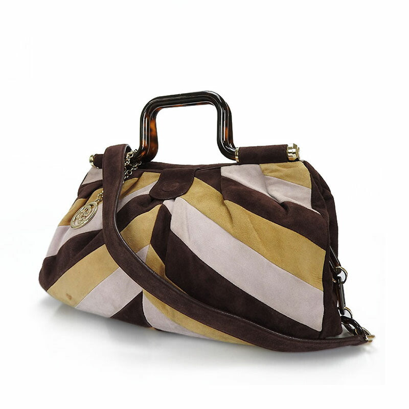 BALLY Handbag Suede Brown type