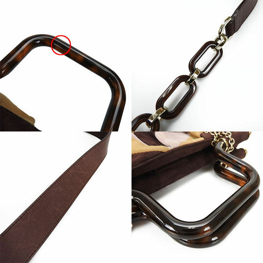 BALLY Handbag Suede Brown type