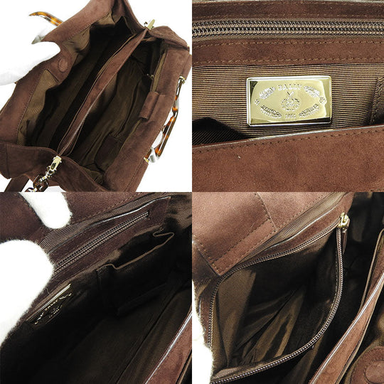 BALLY Handbag Suede Brown type