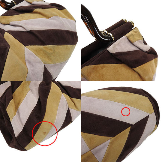 BALLY Handbag Suede Brown type