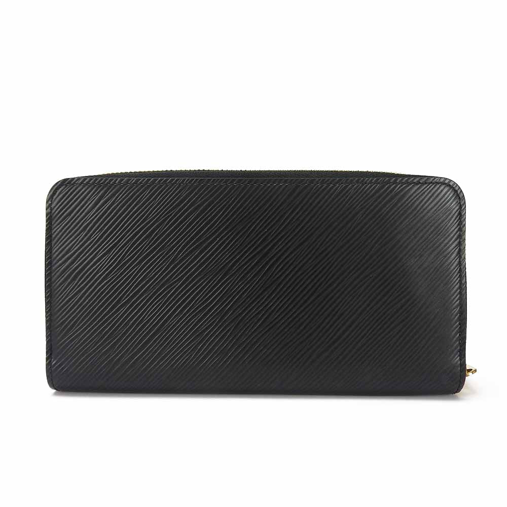 LOUIS VUITTON Long Wallet Purse M63991 Epi Leather Noir Love Lock Zippy Wallet