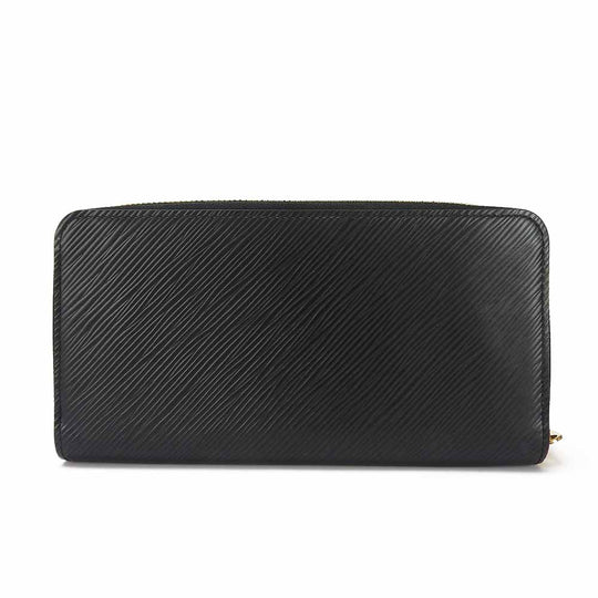 LOUIS VUITTON Long Wallet Purse M63991 Epi Leather Noir Love Lock Zippy Wallet