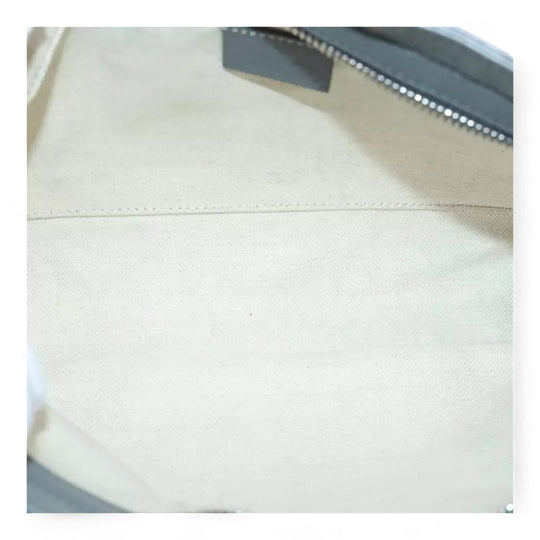 Gucci Interlocking Soho Shoulder Bag Leather Gray Silver