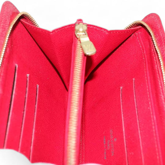 Louis Vuitton Monogram Cherry Porte Monnaie Zip Long Wallet Women's Brown