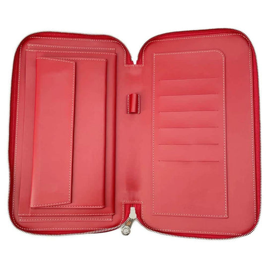GOYARD Opera Calf Leather PVC Red Organizer Preloved