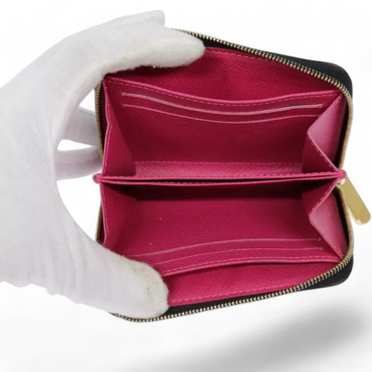 Louis Vuitton Monogram Zippy Coin Purse Multicolor Black Women's Canvas Wallet