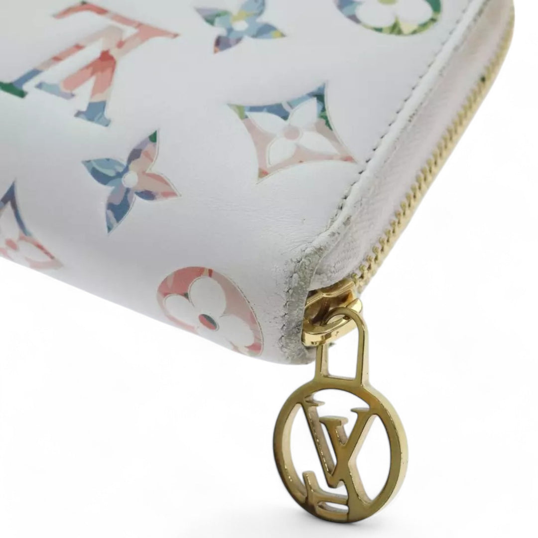 Louis Vuitton Monogram Garden Zippy Wallet White Multicolor Long Women's Wallet