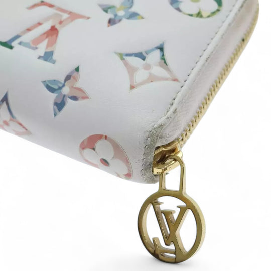 Louis Vuitton Monogram Garden Zippy Wallet White Multicolor Long Women's Wallet