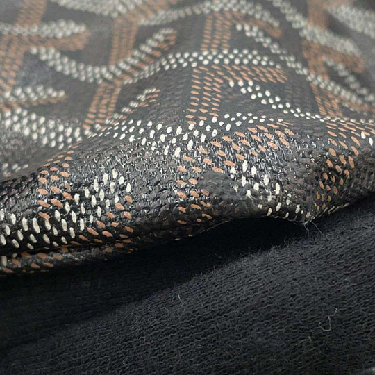 GOYARD Saint Louis PVC Leather Black Handbag Preloved