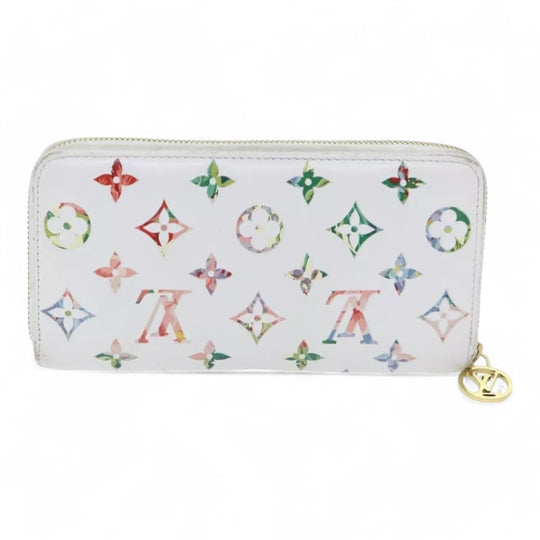 Louis Vuitton Monogram Garden Zippy Wallet White Multicolor Long Women's Wallet