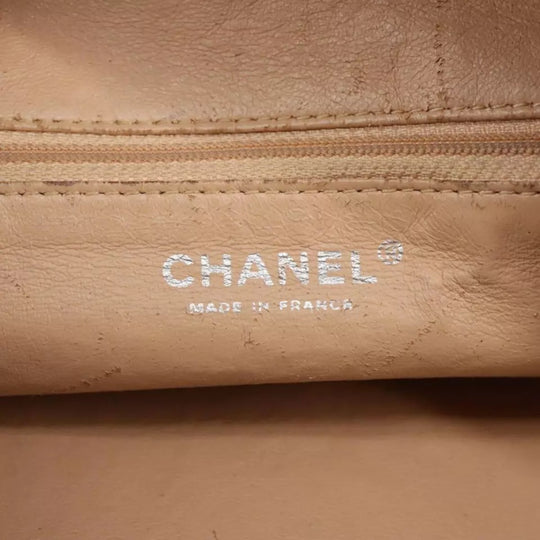 Chanel Coco Mark Chain Handbag Leather Pink Silver Women's Bag