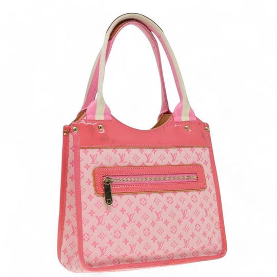 Louis Vuitton Monogram Mini Sac Catrain Hand Bag Strawberry Pink Canvas Women's Tote