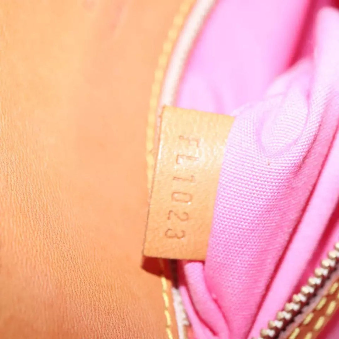 Louis Vuitton Monogram Mini Sac Catrain Hand Bag Strawberry Pink Canvas Women's Tote