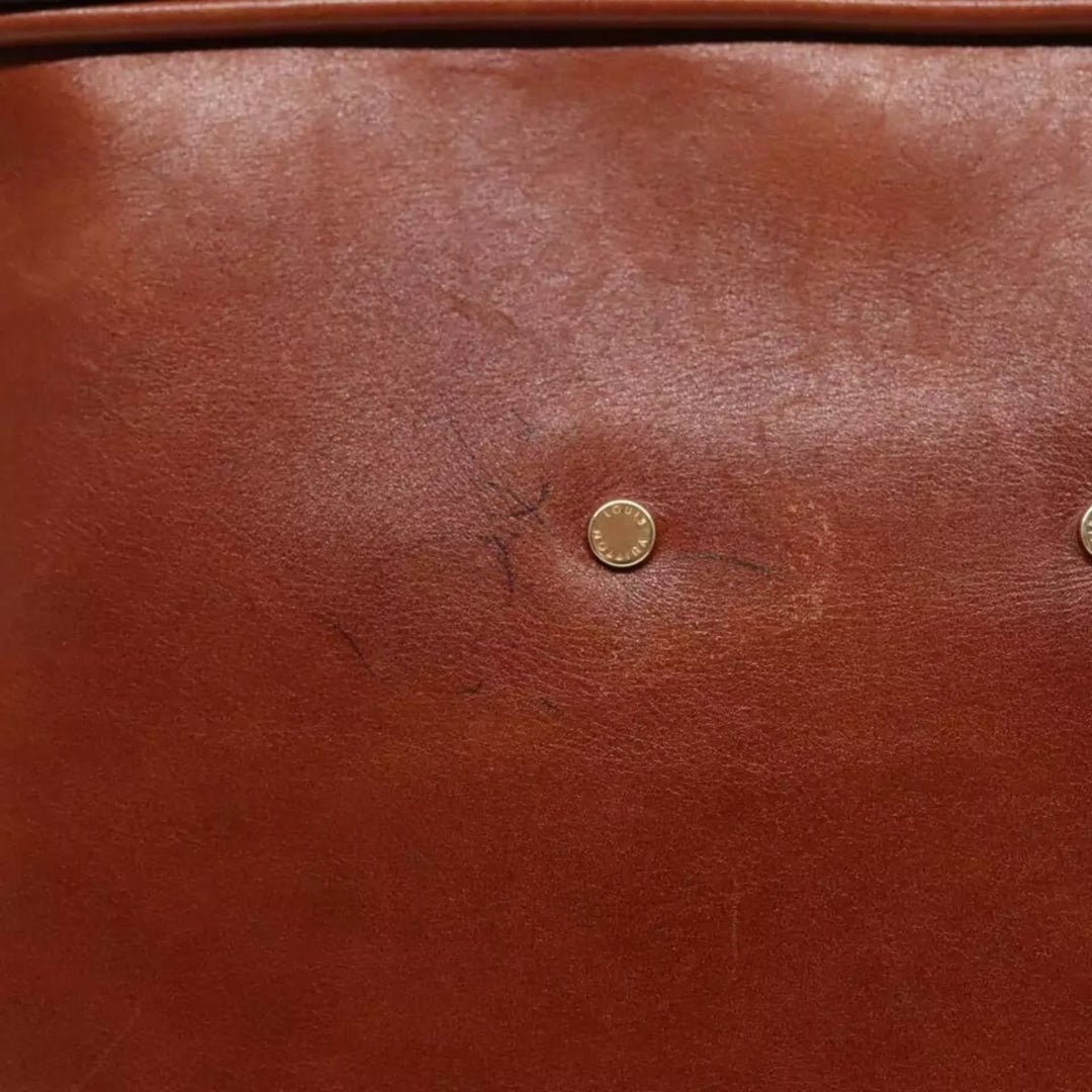 Louis Vuitton Cuir Bequia Trotteur GM Men's Leather Shoulder Bag Brown