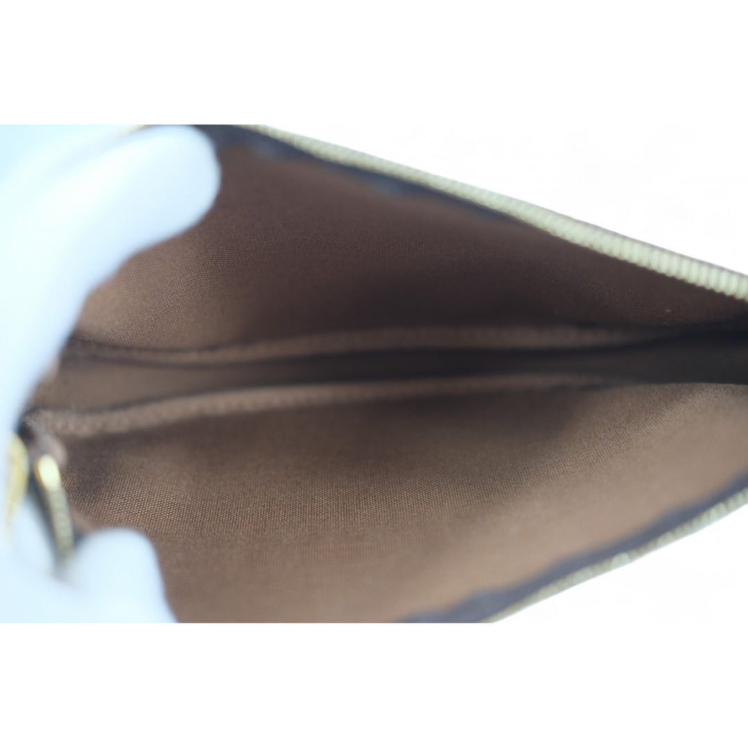 Louis Vuitton Stephen Sprouse Graffiti Clutch Monogram Canvas Brown Orange Unisex Handbag Zip